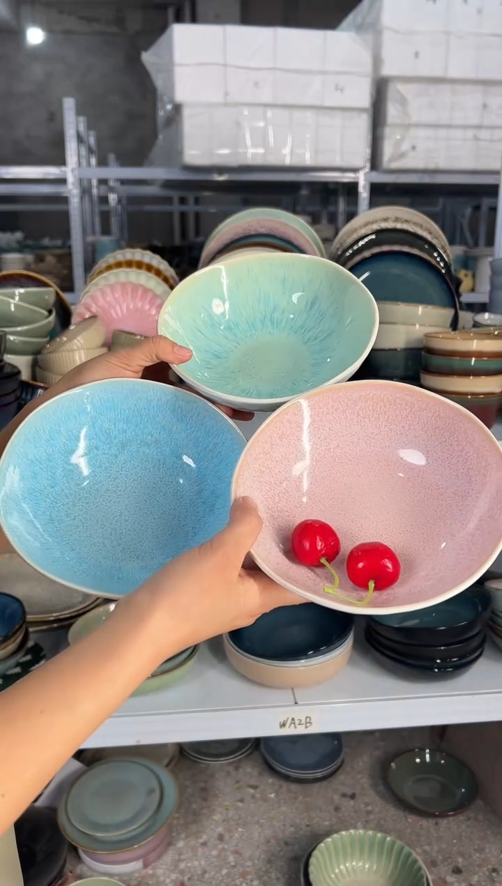 陶瓷外贸尾货瑕疵满20包邮X3 菜碗组合