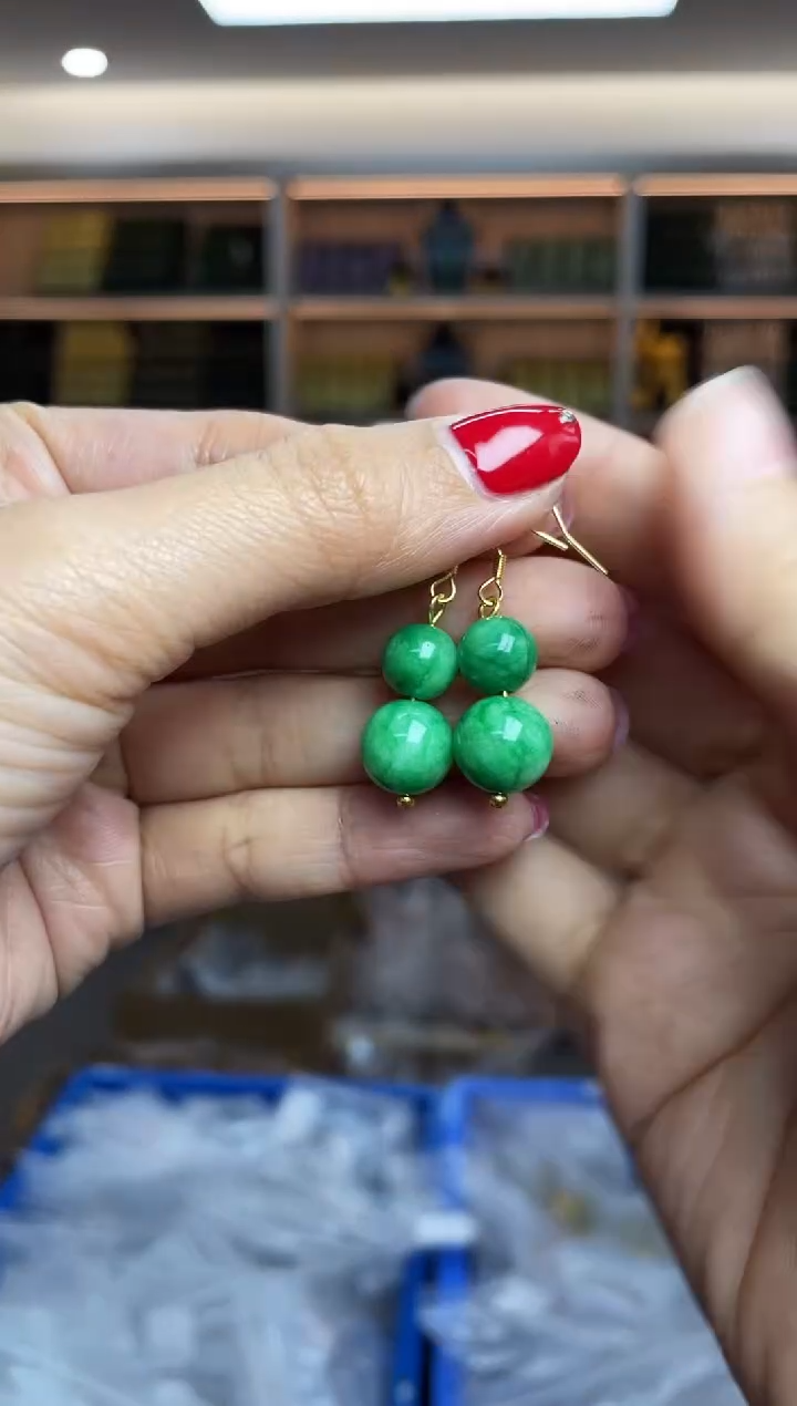 【闪购商品】翡翠耳饰银S925镶嵌多样性发一件