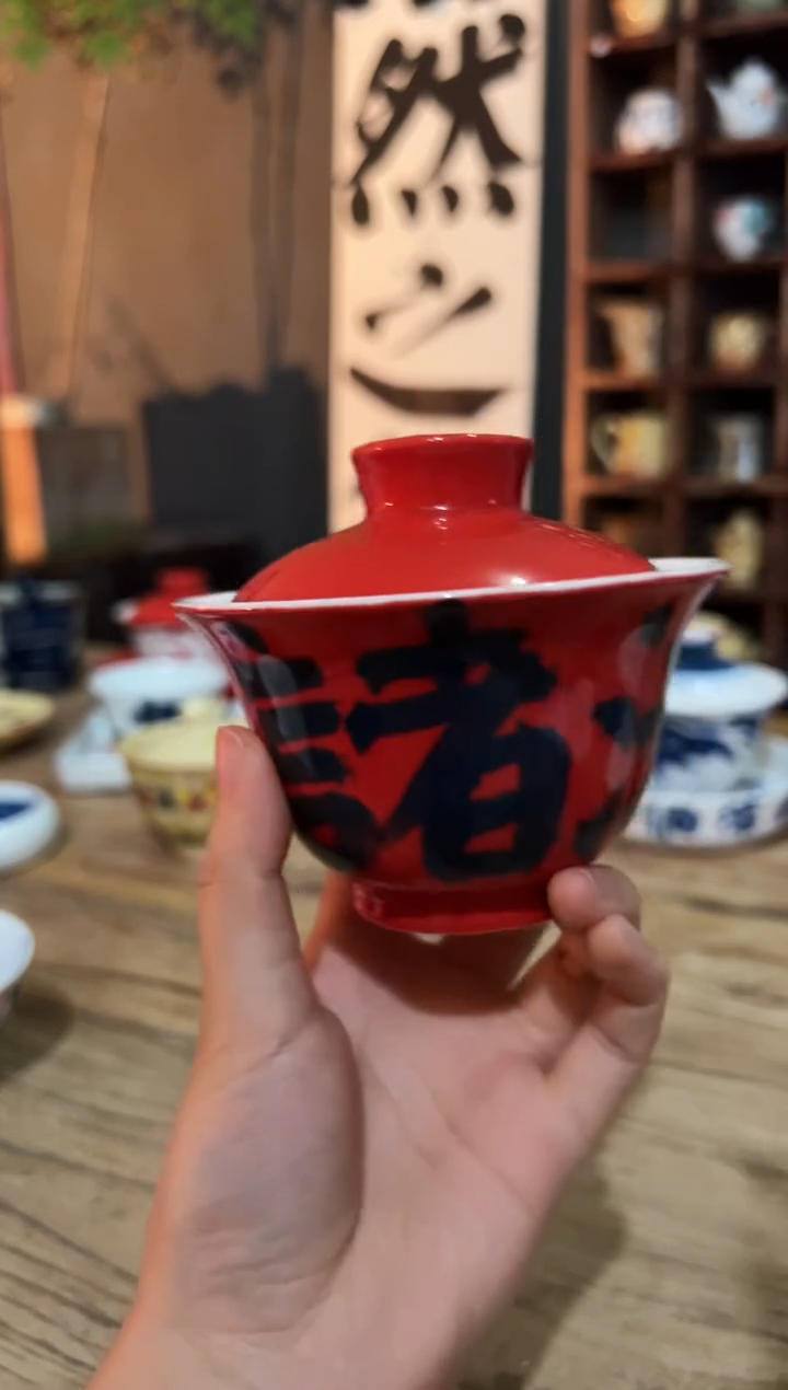 观云听雨原创手绘茶具