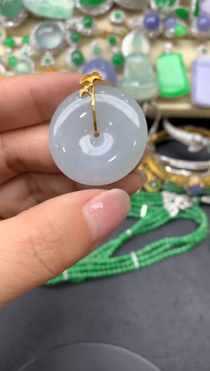 【闪购商品】翡翠颈饰18K金镶嵌148中国好珍宝