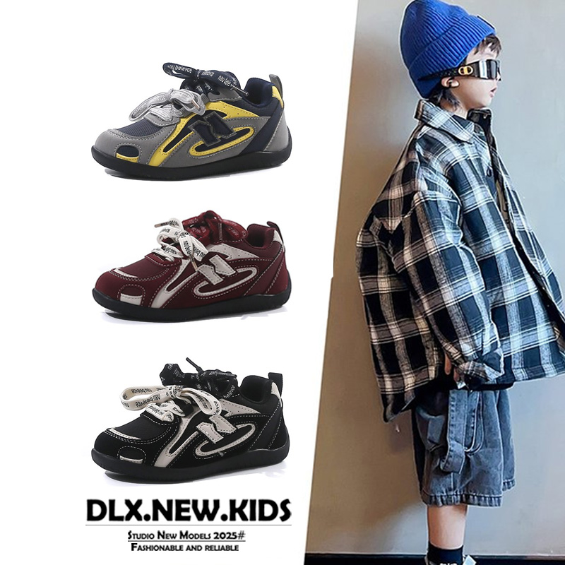 2025冬季新款德训鞋运动设计感阿甘板鞋儿童鞋运动鞋鞋子-558
