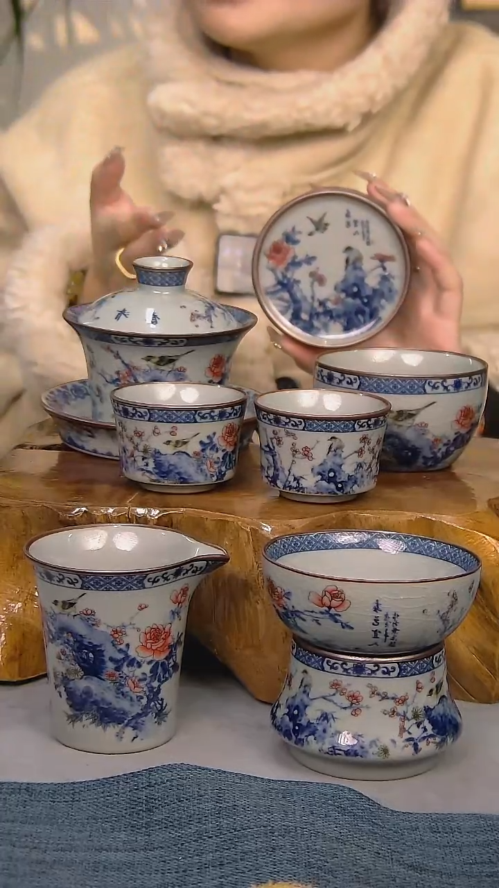 【闪购商品】7件套陶瓷茶具家用简装系列 