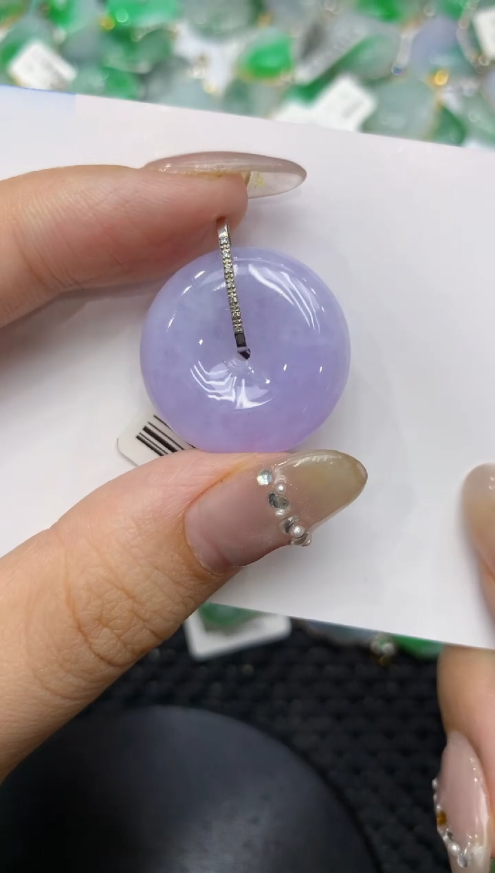 【闪购商品】翡翠颈饰18K金镶嵌222222222