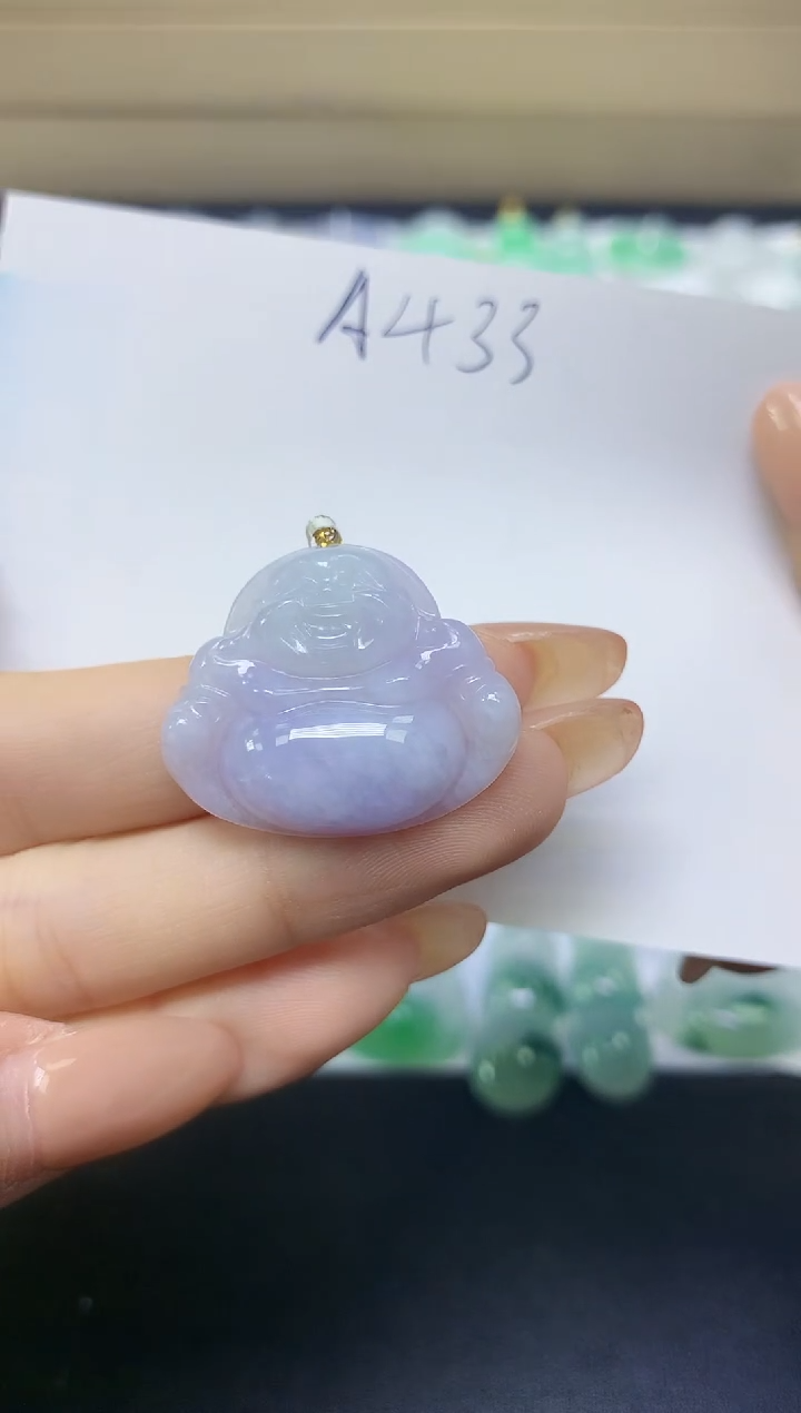 颈饰18K金镶嵌翡翠天然缅甸A货翡翠百元以上9元证书费自理