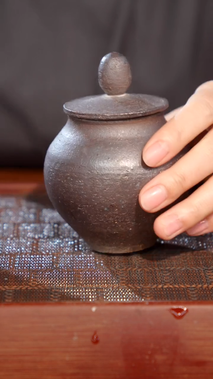 陶瓷奢瓷/瑞寅柴烧茶器（茶叶罐）0949