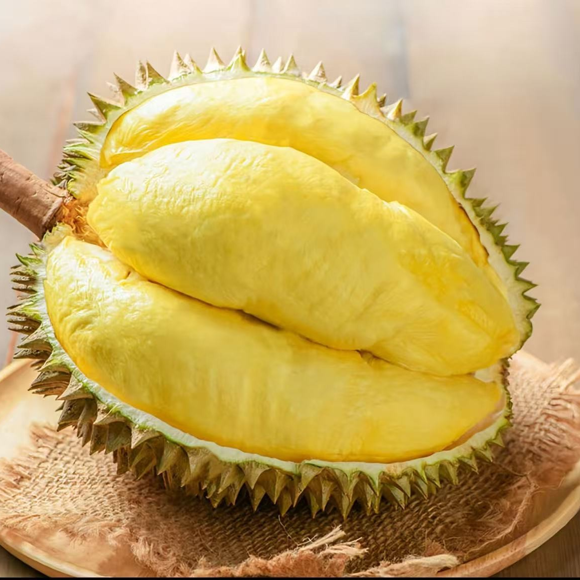 火山金枕【1斤纯肉】泰国南部新鲜金枕榴莲一斤纯肉核小金枕泰国