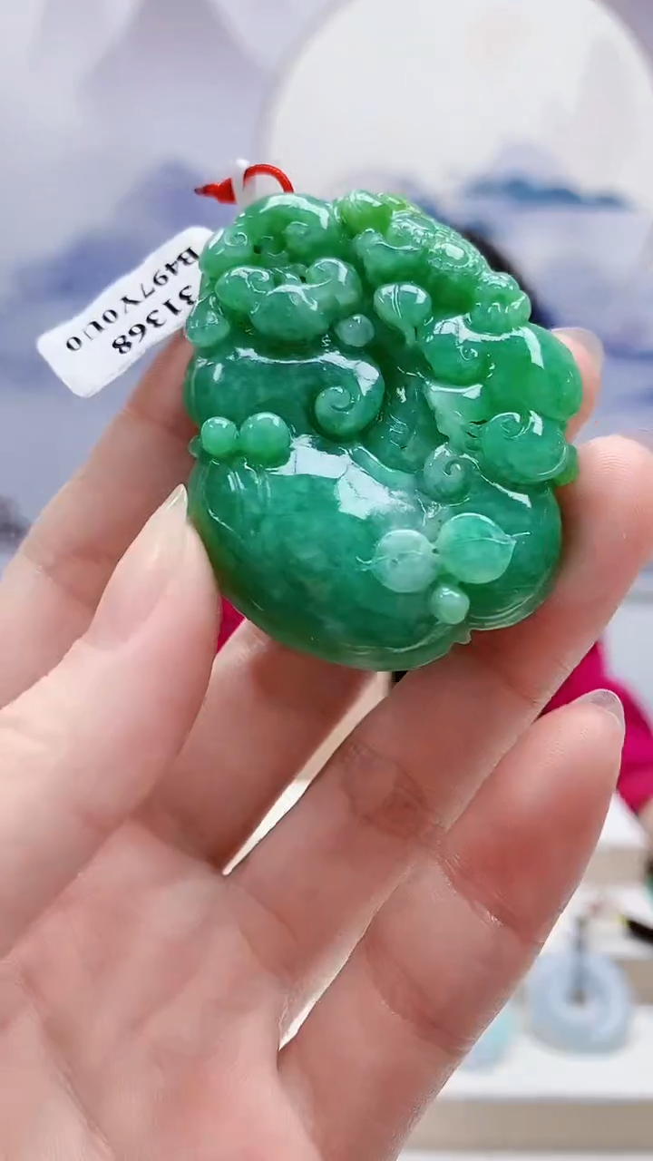 未镶嵌定制翡翠4812ry-毛货挂件99