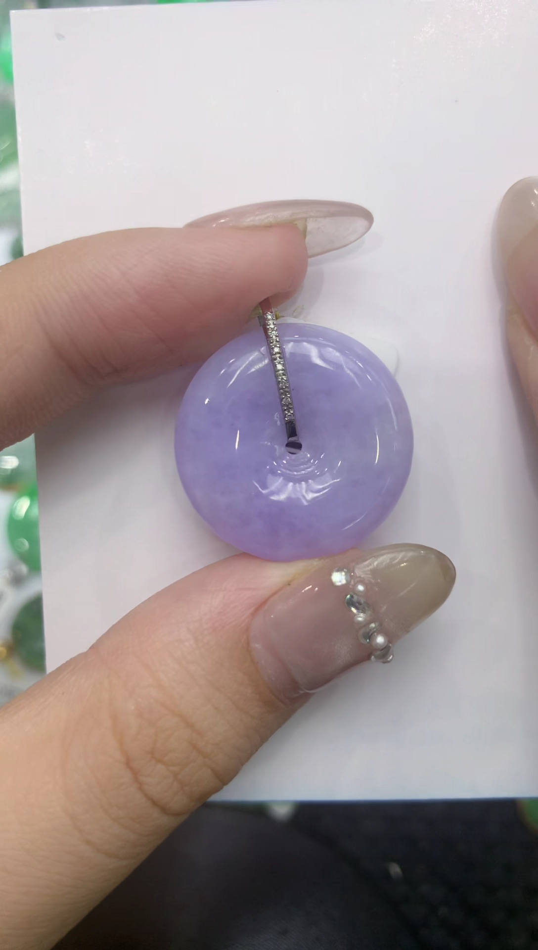 【闪购商品】翡翠颈饰18K金镶嵌222222222