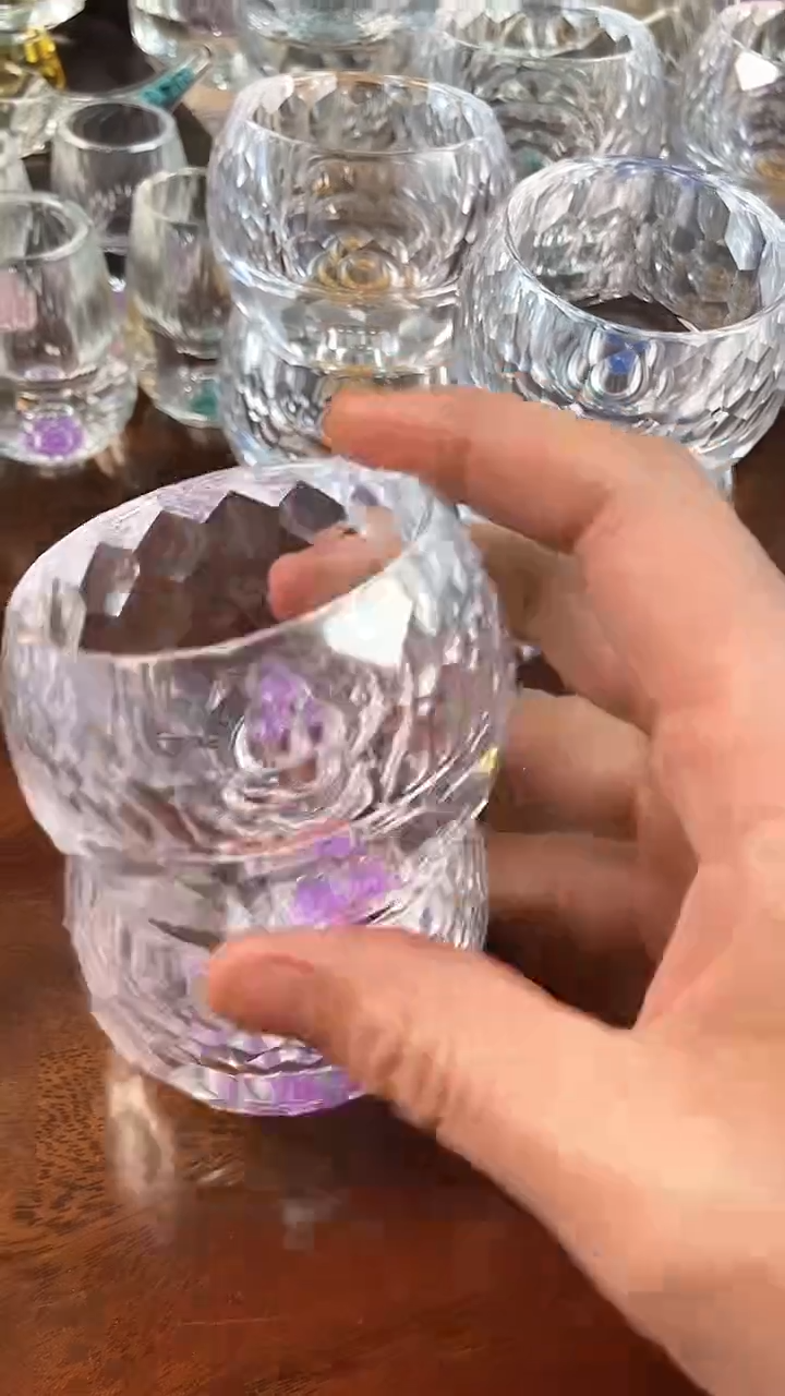 【闪购商品】球形茶碗紫罗兰2个装