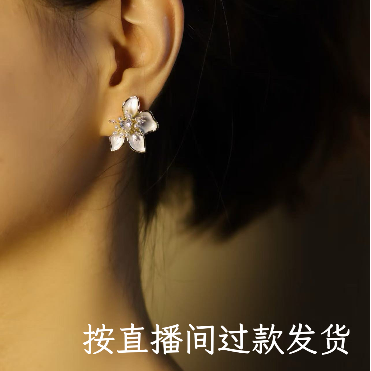 铜合金锆石耳饰 梵3989时尚耳饰