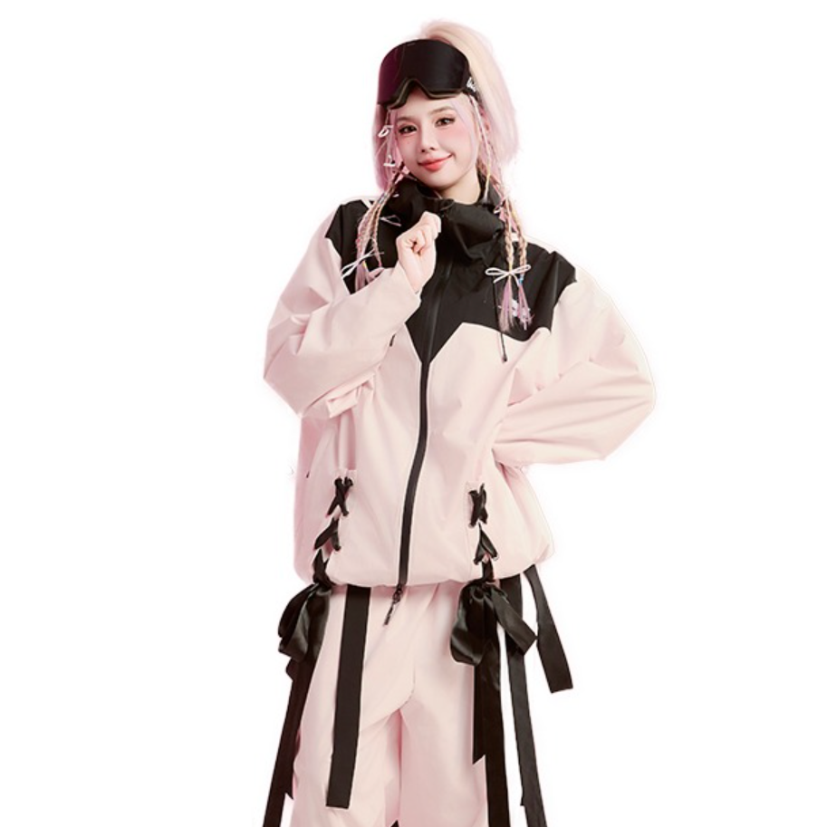 Swagli新款【蝶中蝶】滑雪服裤子防风防水压胶加绒户外单双板滑雪服