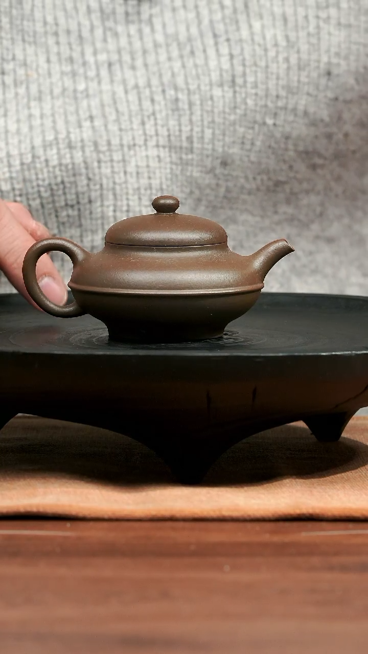 【闪购商品】紫砂茶壶五堂  线圆-陈砺成-柴烧