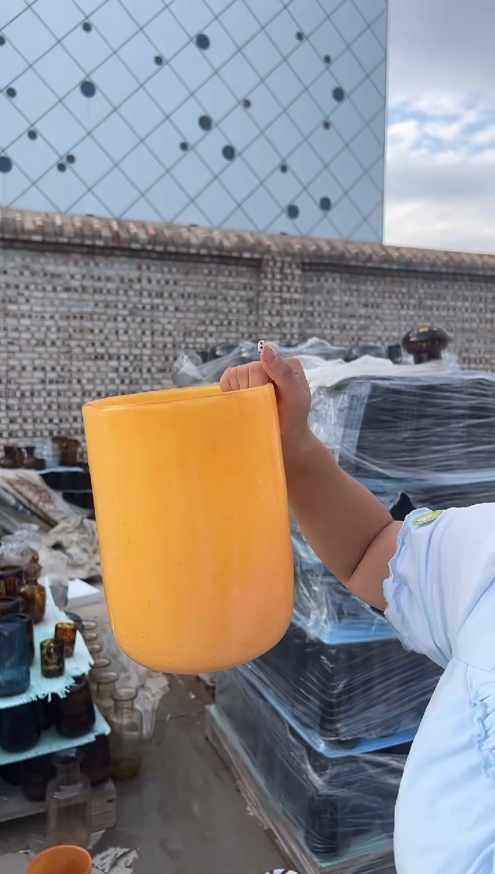 现代客厅摆件玻璃花瓶高级感