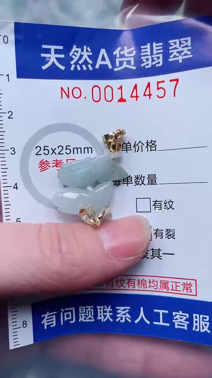 翡翠未镶嵌吊坠(不含链)1