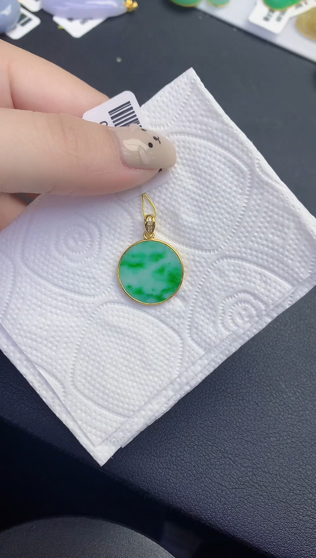 颈饰未镶嵌翡翠缅甸天然翡翠A货