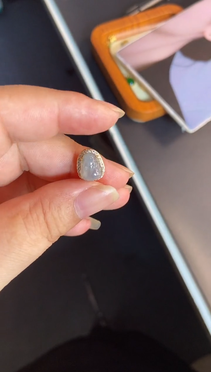 吊坠(不含链)银S925镶嵌翡翠1