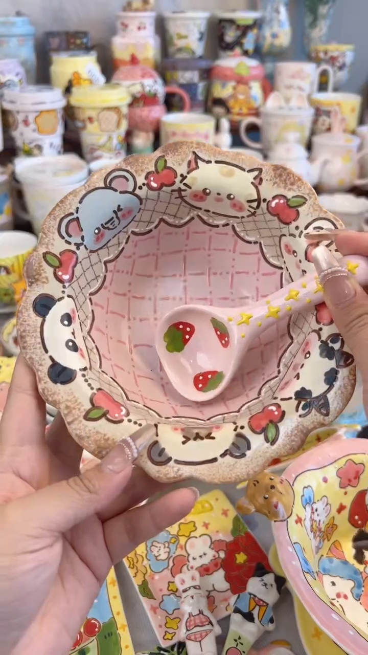 杯子陶景德镇陶瓷手绘微瑕处理