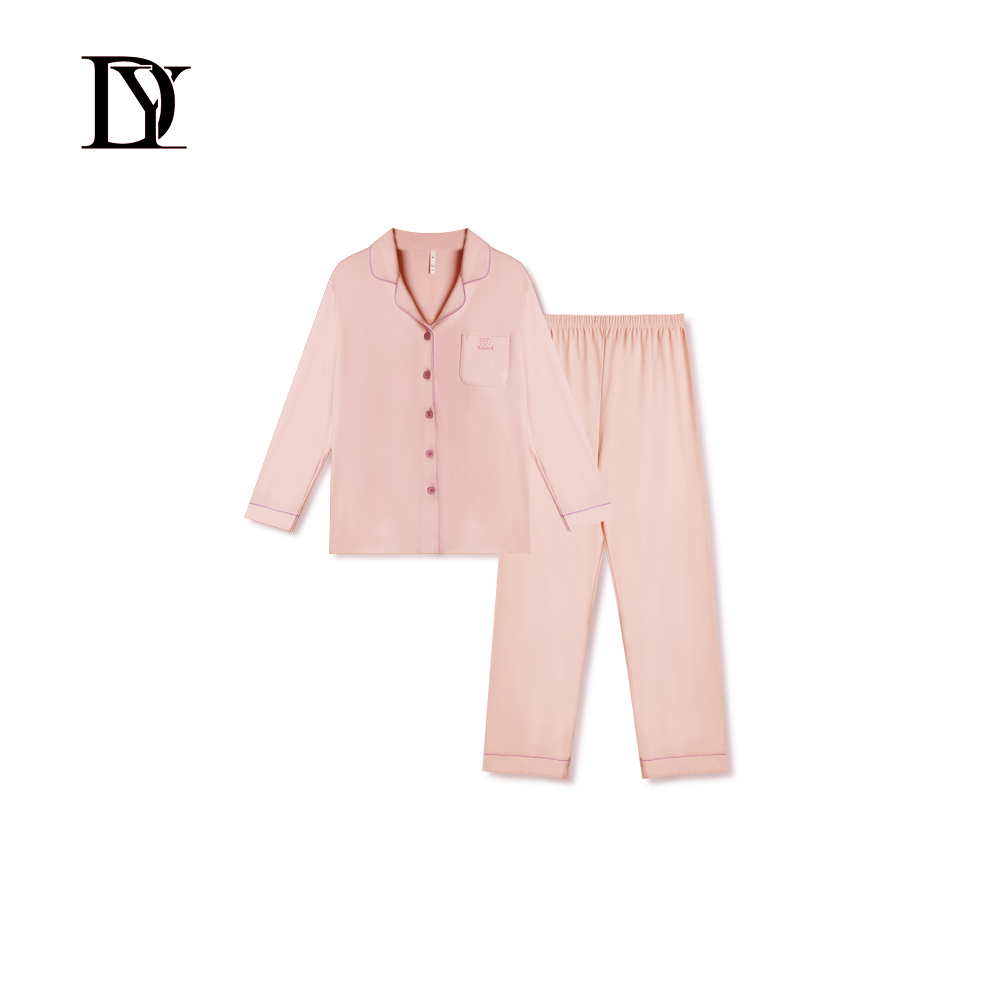 大缘·缘本秋冬新款轻柔舒适家居服套装两件套DT7857