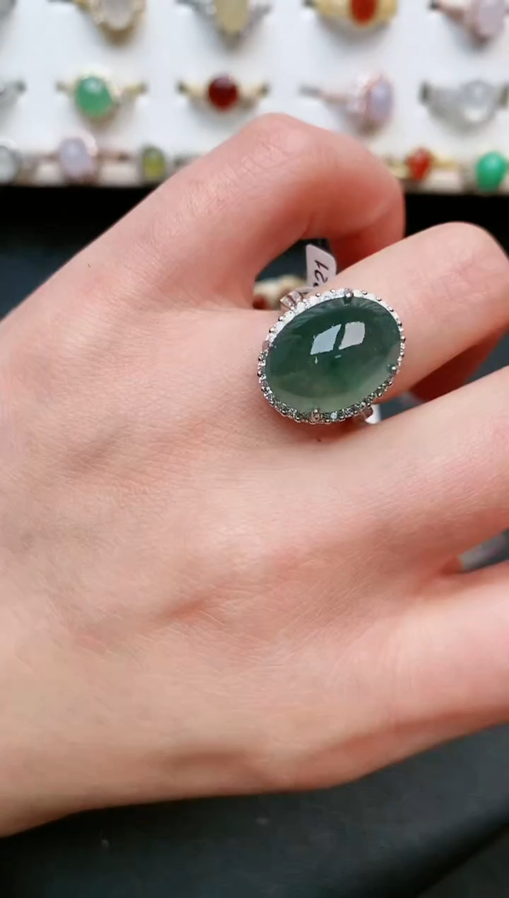 【闪购商品】翡翠戒指银S925镶嵌.....