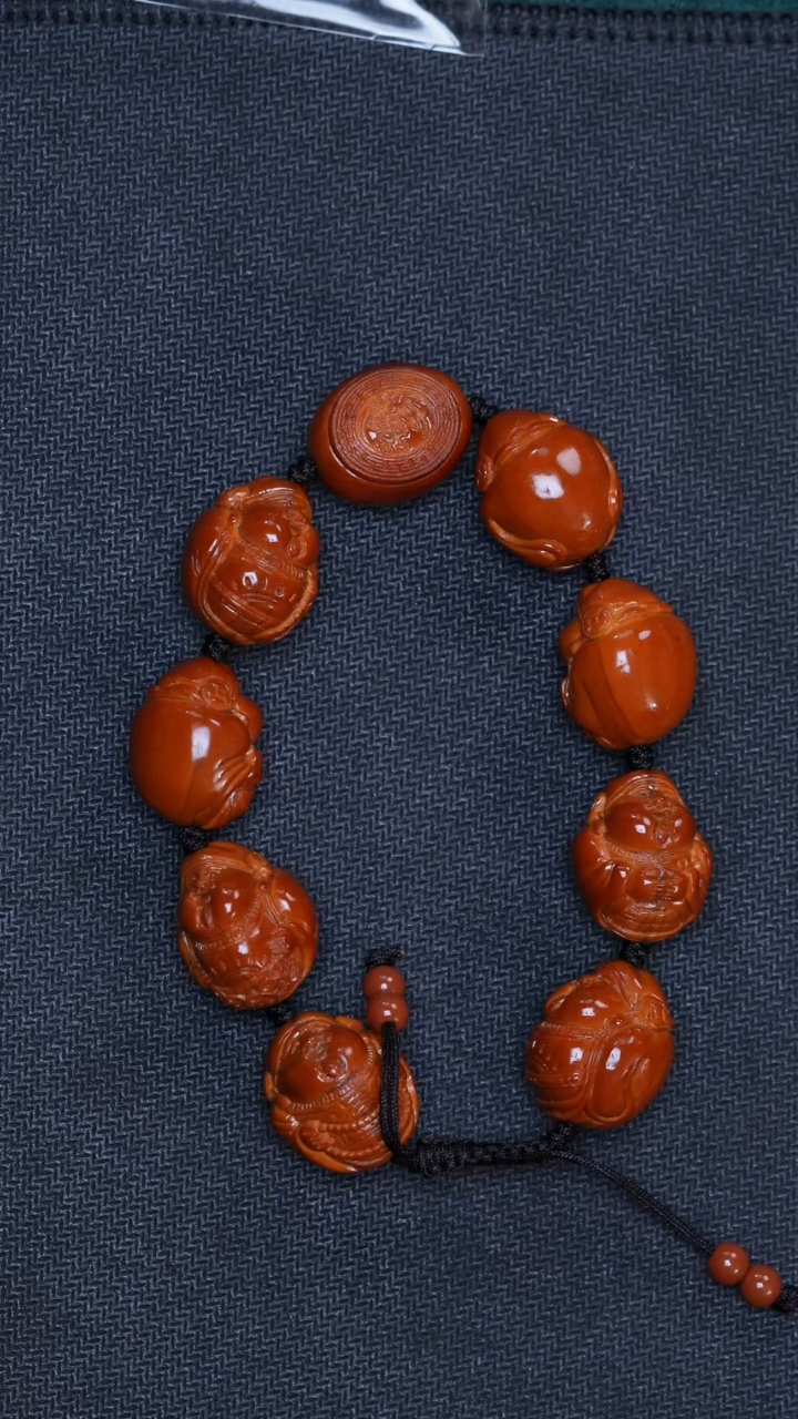 橄榄核手串19财神手串