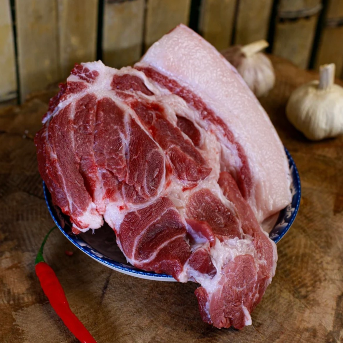 [ 6斤 前腿梅花肉 ] 三娃黑土猪农家乡村熟食喂养黑毛土猪梅花肉