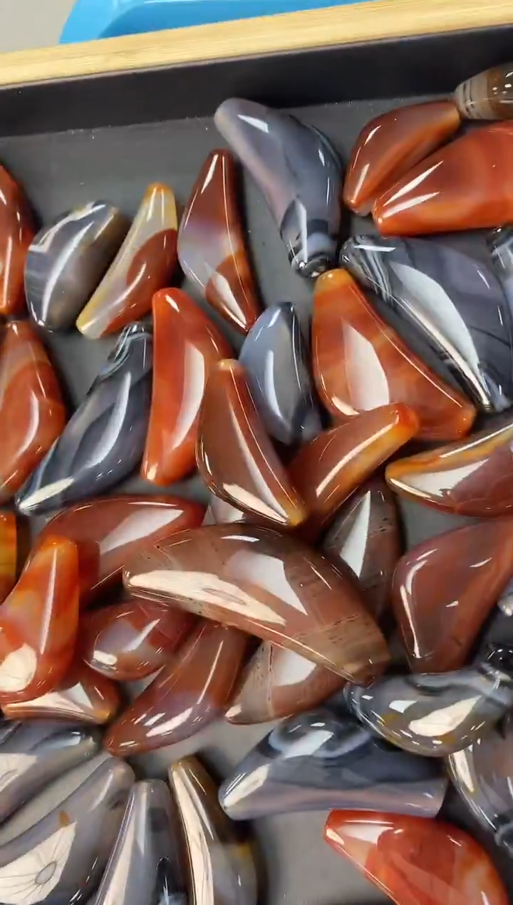 玛瑙/玉髓颈饰未镶嵌-1203 -13 颜色状态多样性发一个 不编