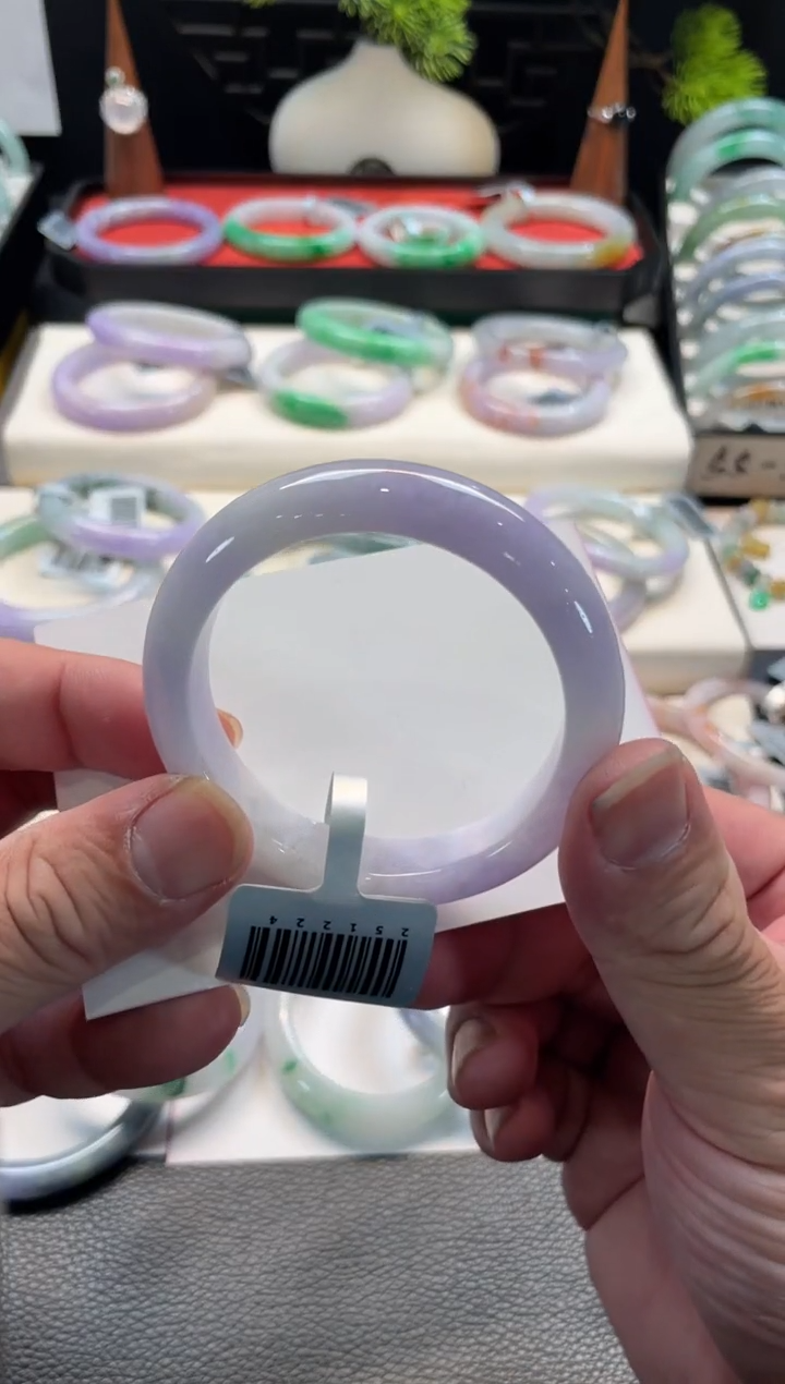 未镶嵌手镯翡翠96号链接  52正圈