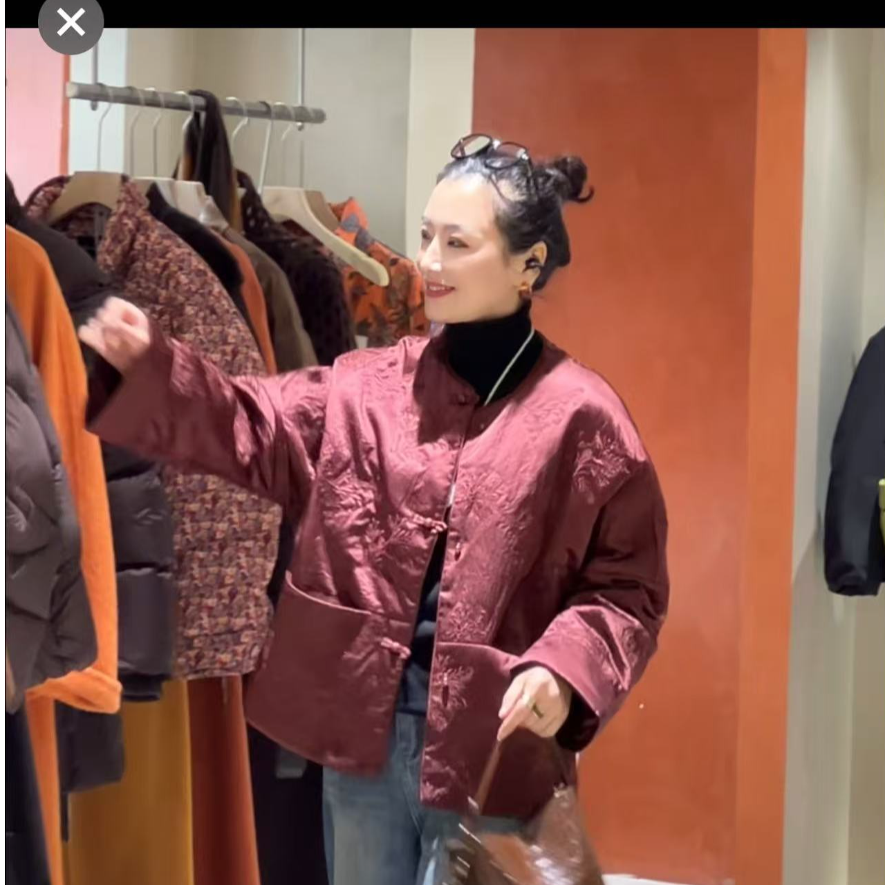 YOUNG DODO杨多多新中式100醋酸加棉外套6982