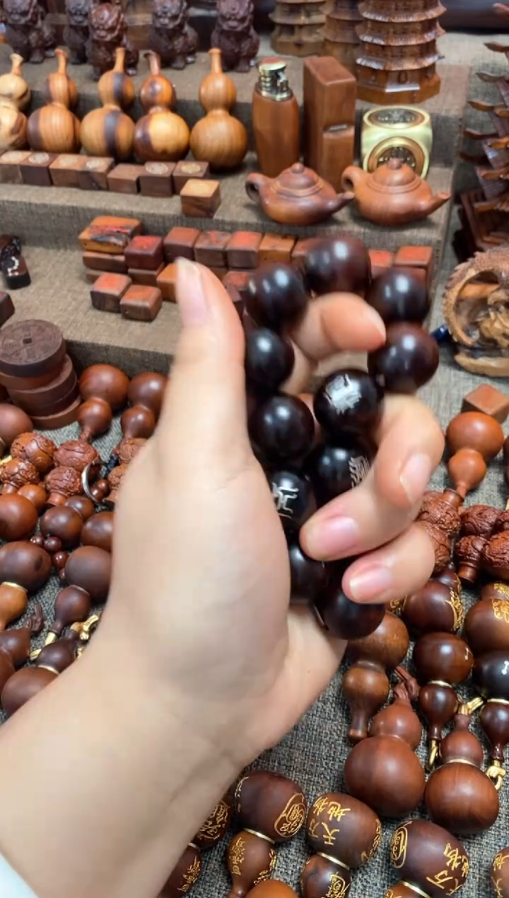 【闪购商品】木枣木玉化镶银十字2.0单圈