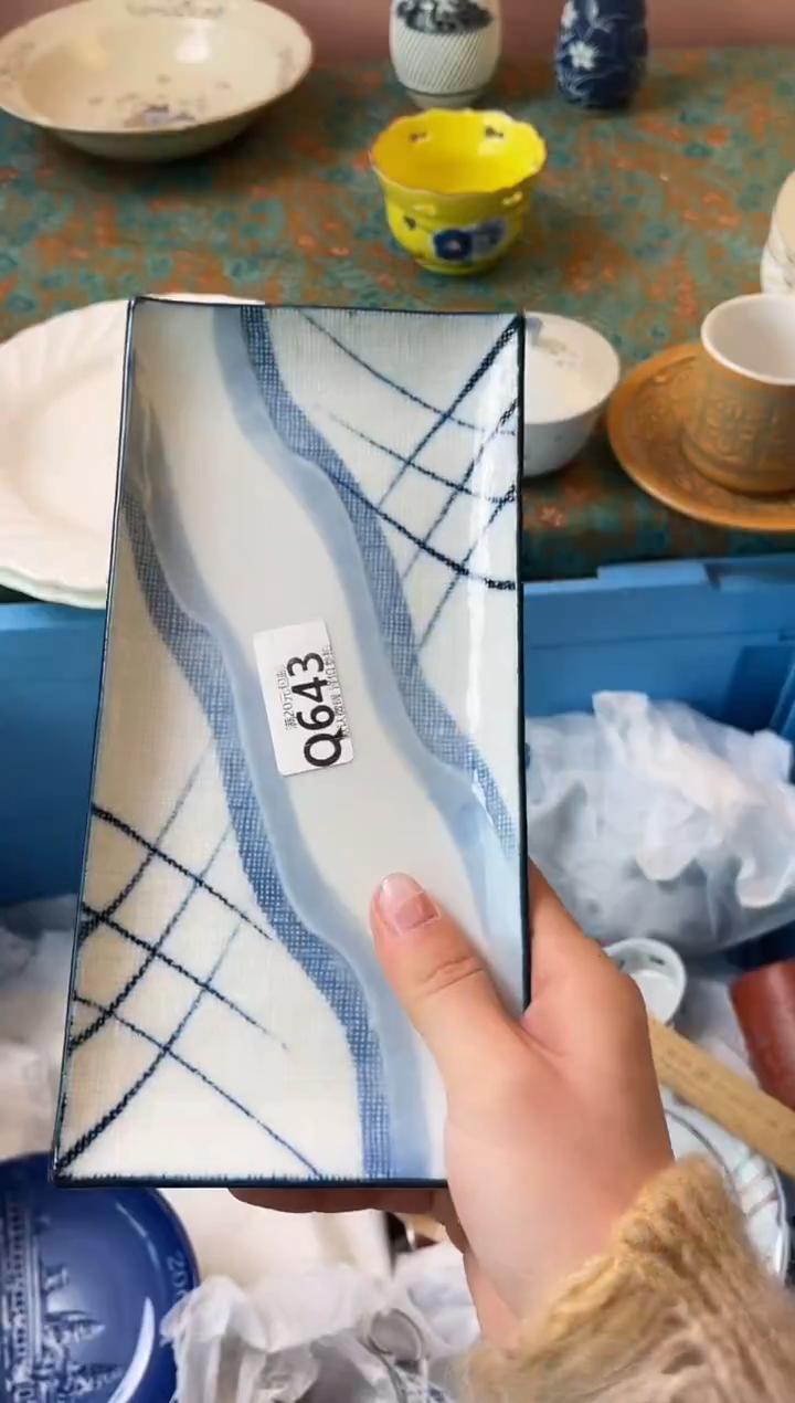 瓷片潘*楠瓷器瓷器Q643