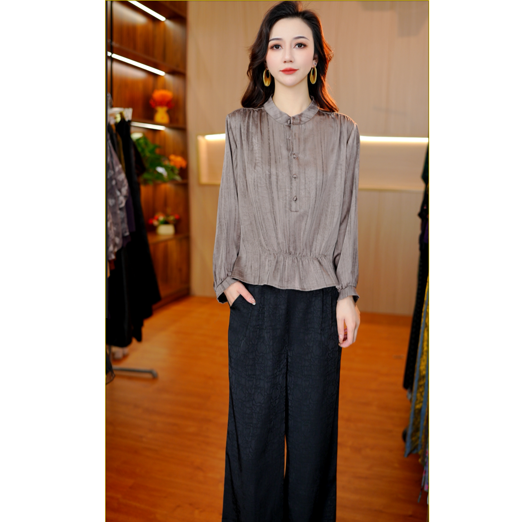 5223-18新款女士上衣小衫