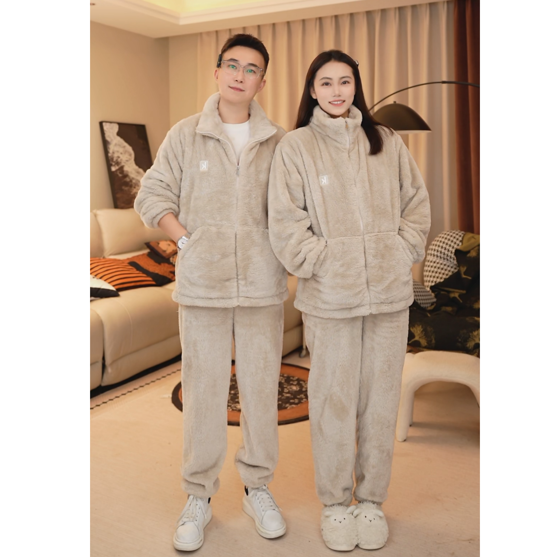 【重磅双面绒】加绒！加厚！2025冬季情侣家居服锁温保暖可外穿两件套