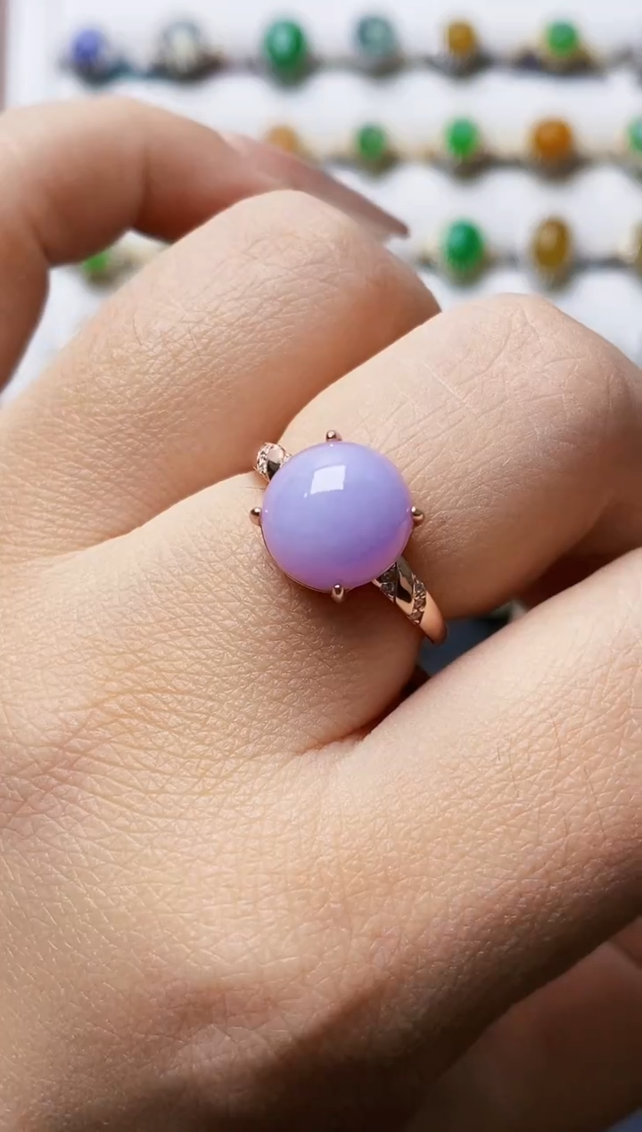 银S925镶嵌戒指翡翠4536