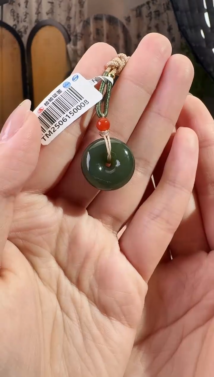 和田玉未镶嵌颈饰扣新p