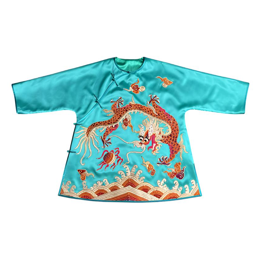锦帛花衣天下非遗手工火龙刺绣复古新中式时尚春秋女装太太服外套