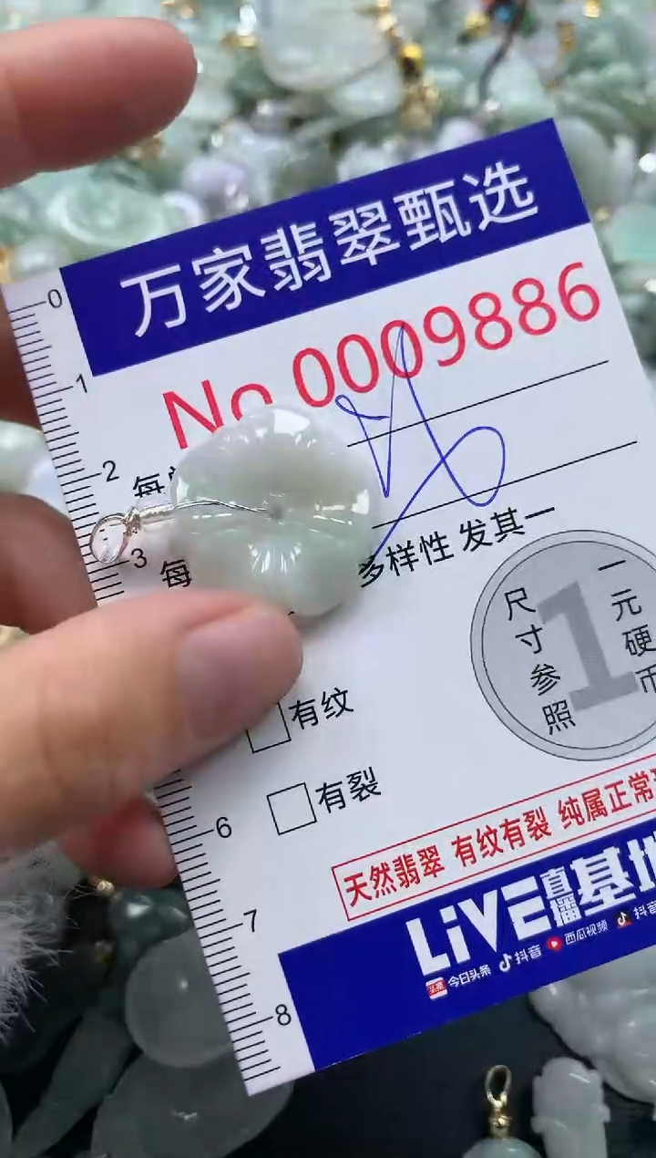 吊坠(不含链)未镶嵌翡翠9886