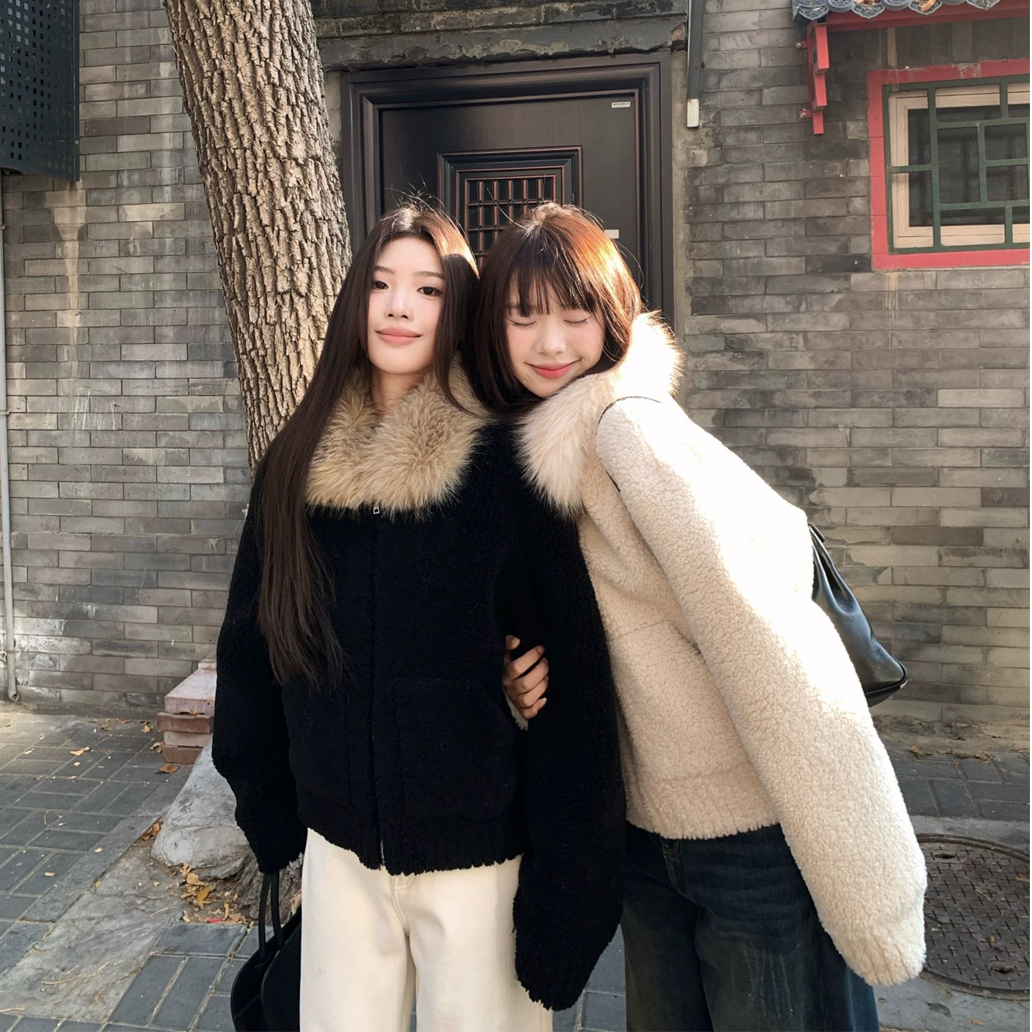 超好看毛领高级设计感韩系慵懒风外套女2025秋冬新款百搭针织上衣