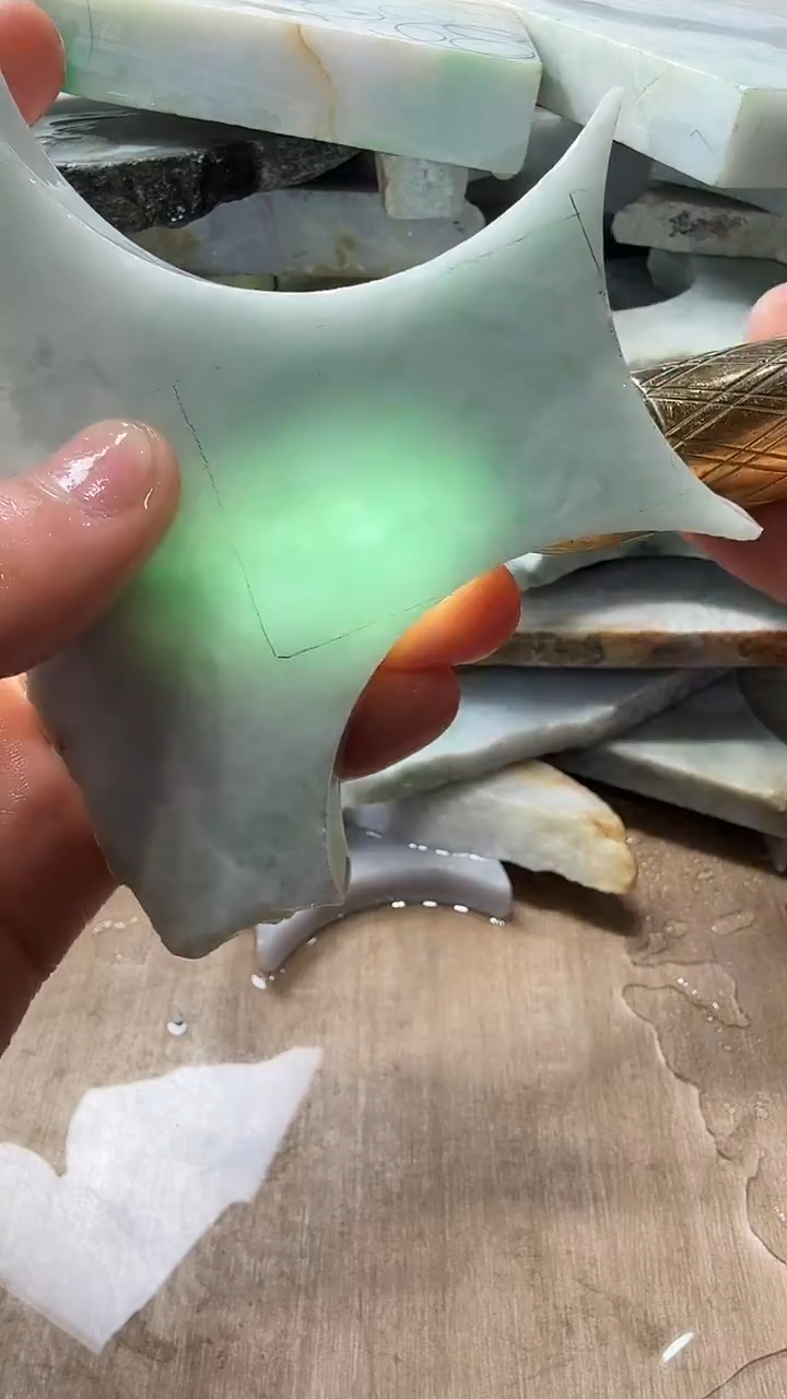 裸石翡翠天然翡翠A货花616