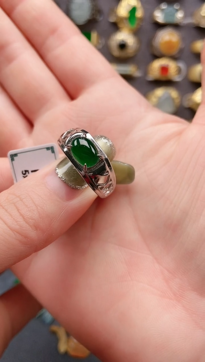 未镶嵌戒指翡翠天然A货翡翠