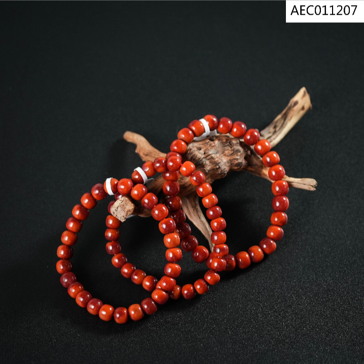 【老掌柜讲珠宝】南红火焰纹老型手串7m+/多样性发一件 AEC011207