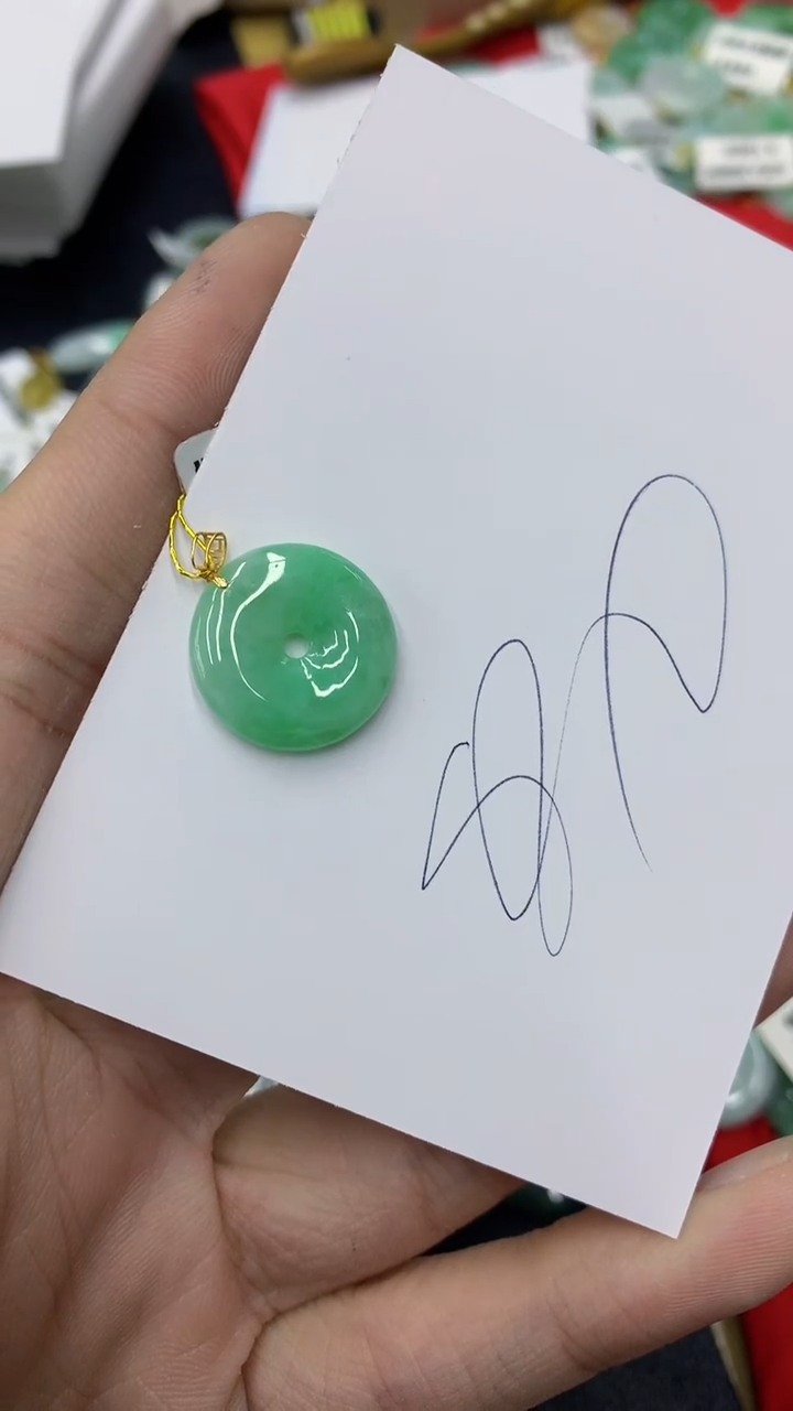 【闪购商品】翡翠颈饰18K金镶嵌号链接1111111