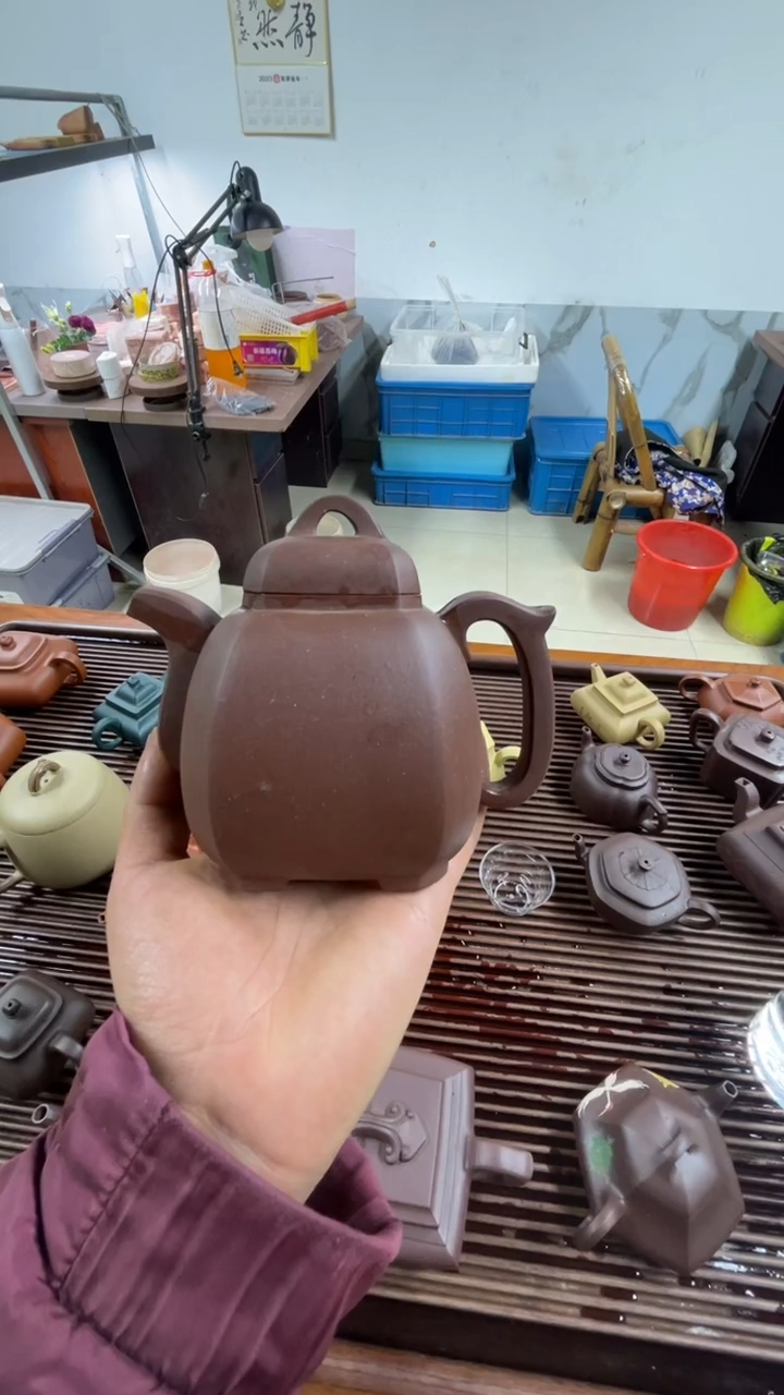 茶杯紫砂陈*飚福林八方