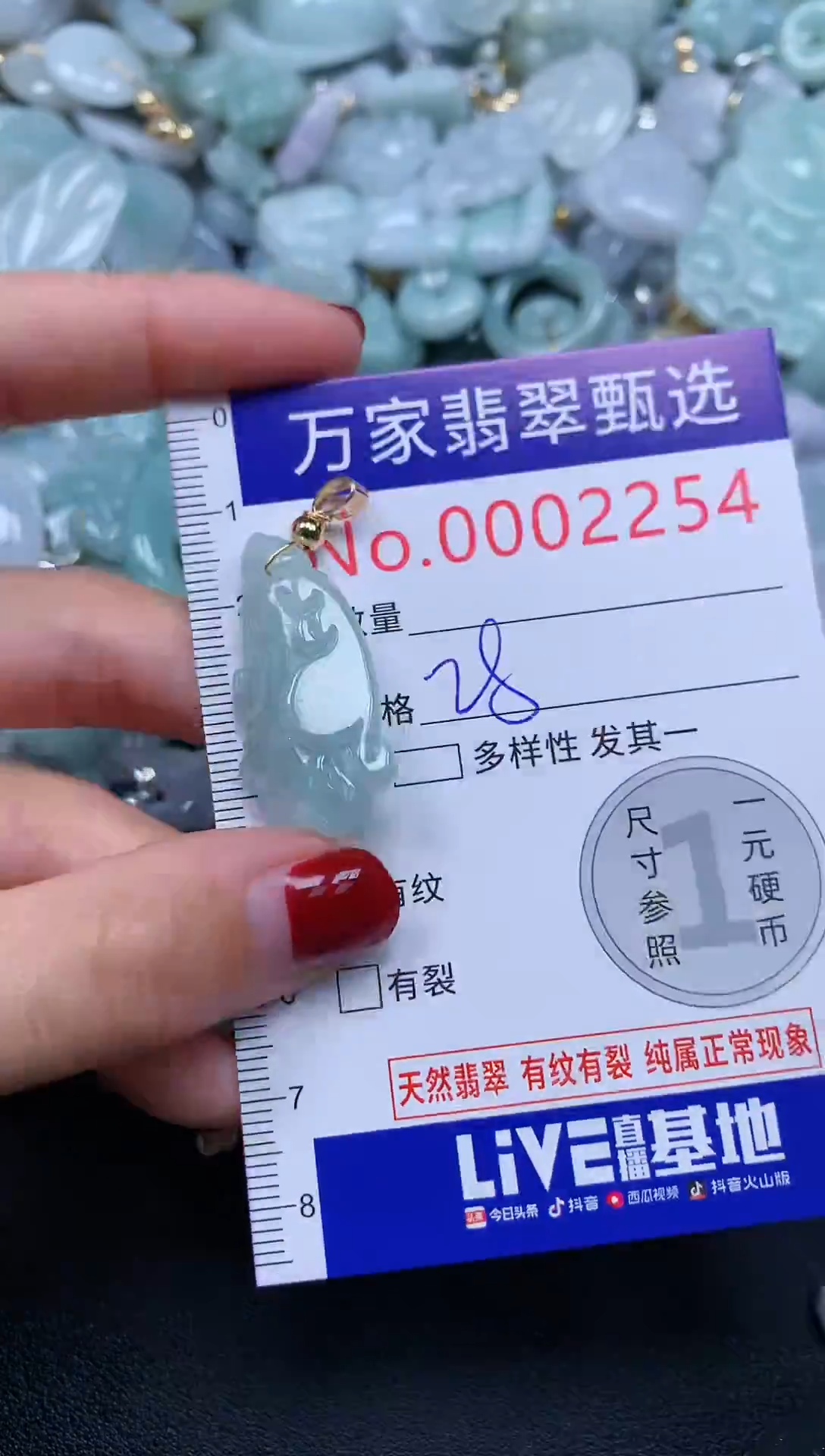 吊坠(不含链)未镶嵌翡翠2254