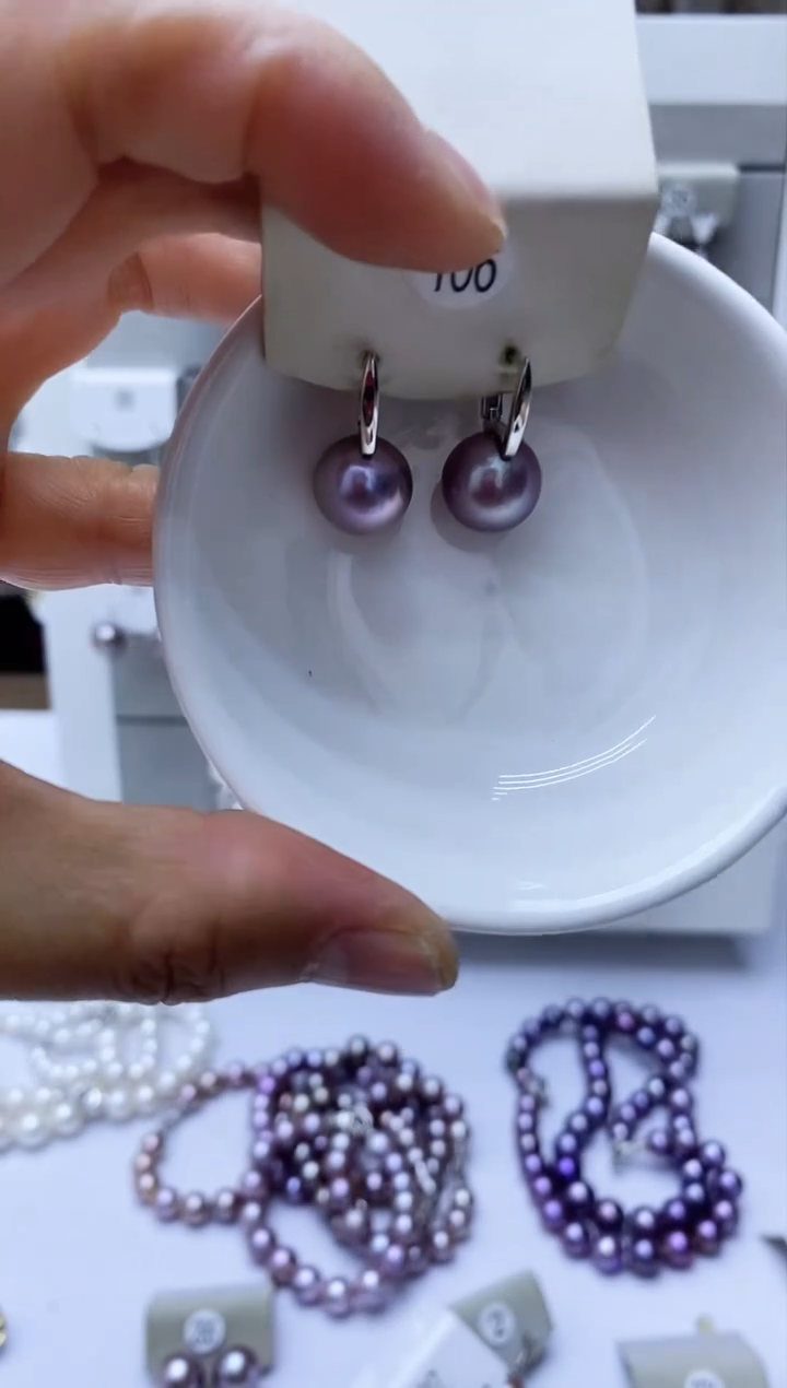 【闪购商品】淡水珍珠耳饰银S925镶嵌106