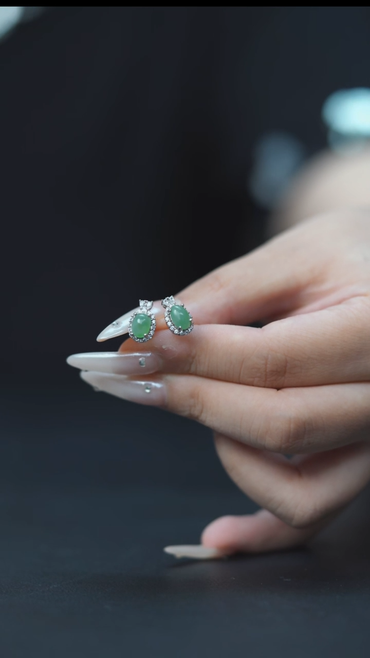 未镶嵌戒指翡翠冰底蛋面 HA00687