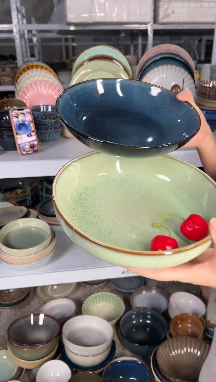 陶瓷外贸尾货瑕疵满20包邮X2深盘F6D/F6A