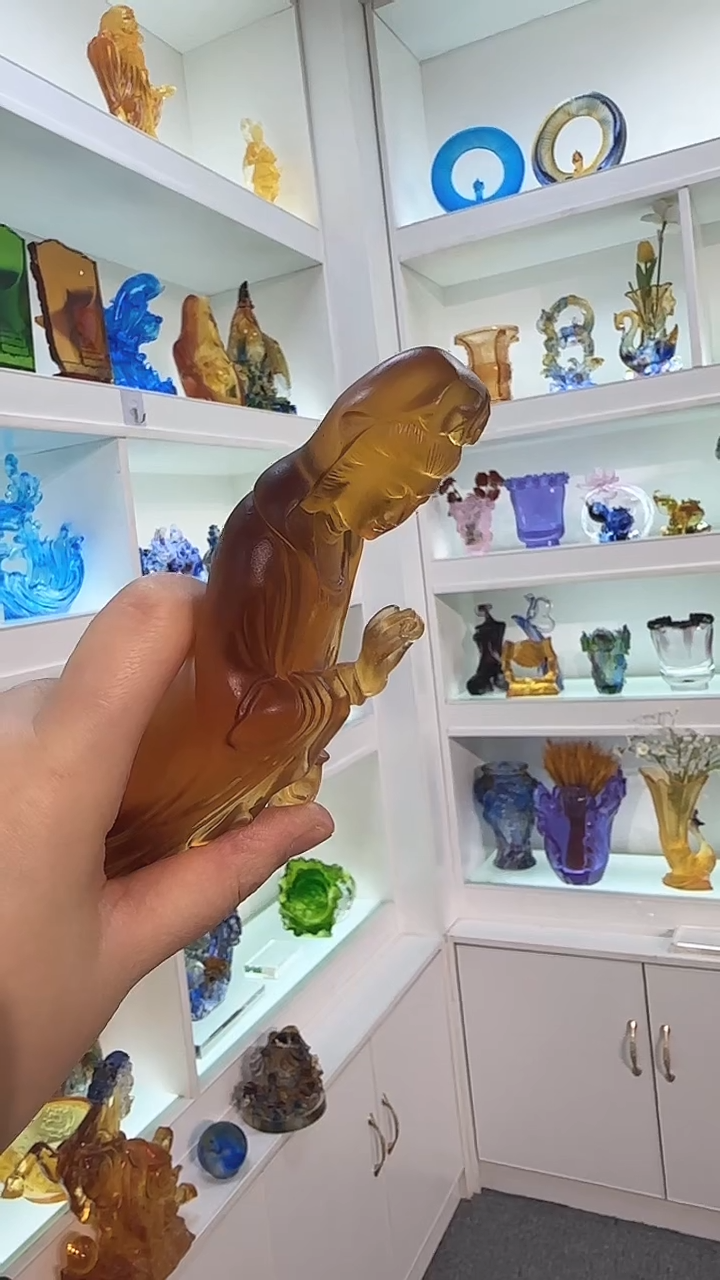 手工艺品琉璃观音