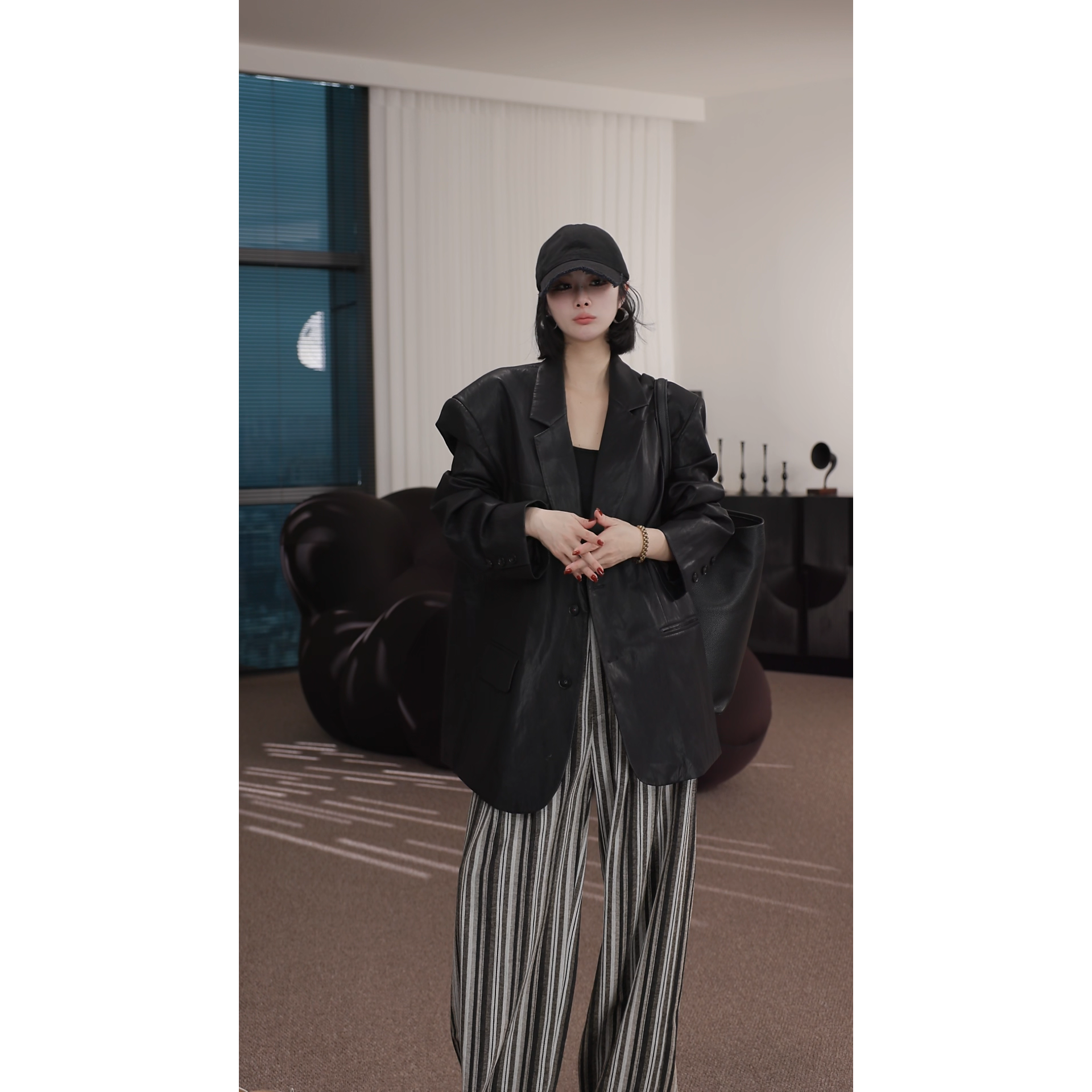 卢尚扩版男友皮衣10236