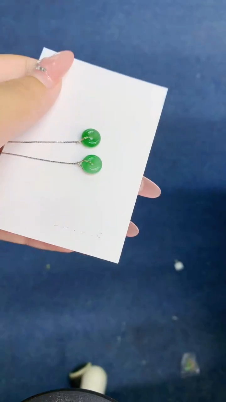 翡翠银S925镶嵌吊坠(不含链)1