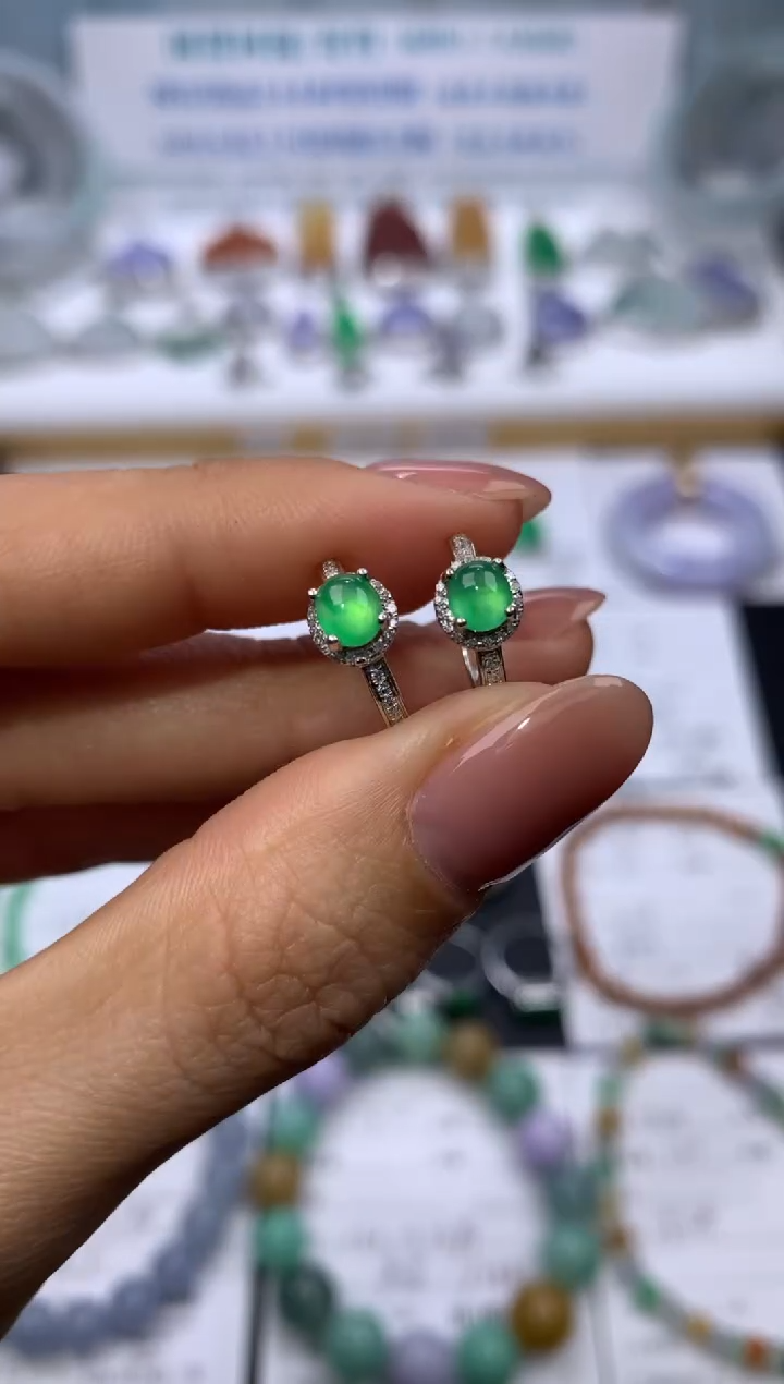 【闪购商品】定制翡翠18K金镶嵌模式推广期24小时鉴赏期